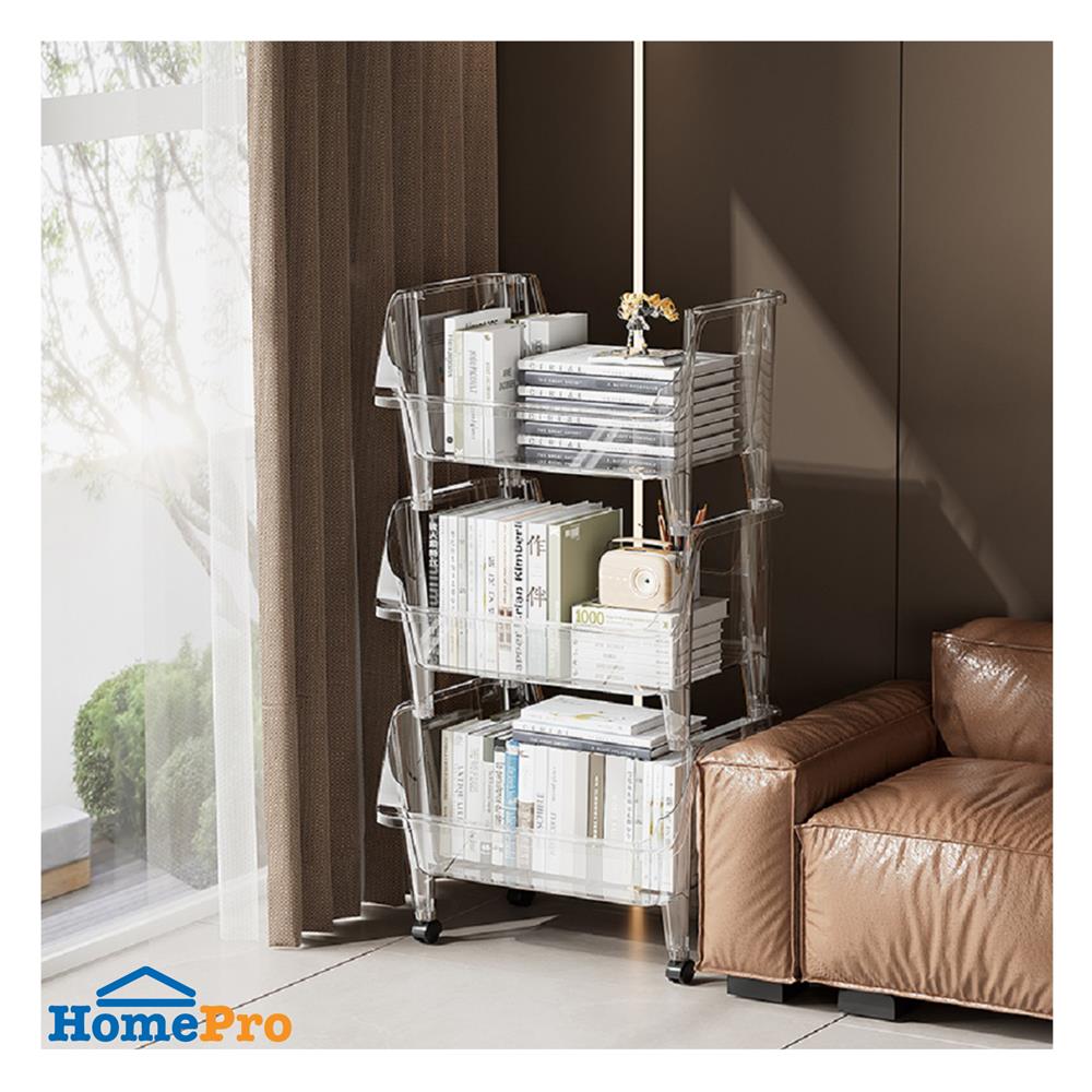ชั้นวางของ 3 ชั้น STACKO KLARO 42X32.5X79 ซม. สีใส