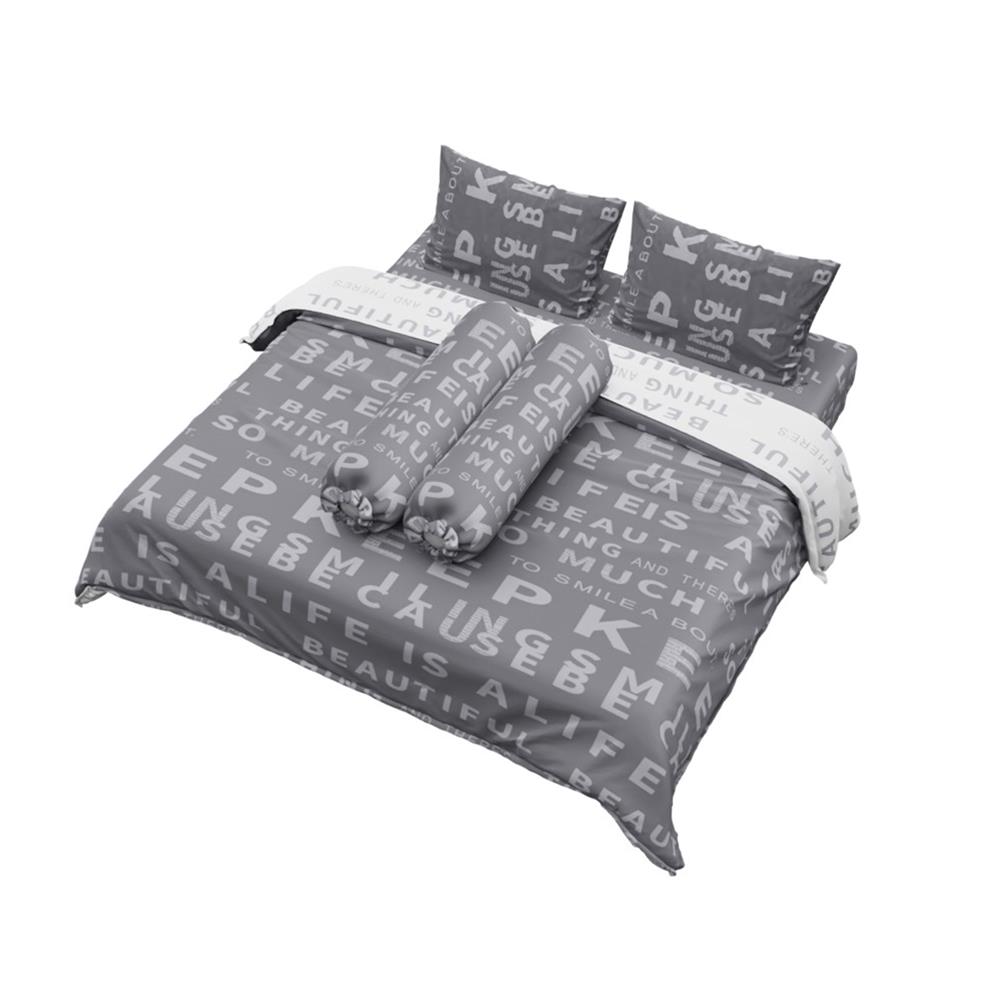 ชุดผ้าปูที่นอน 6 ฟุต (ชุด 6 ชิ้น) FACINO PRINT FA079