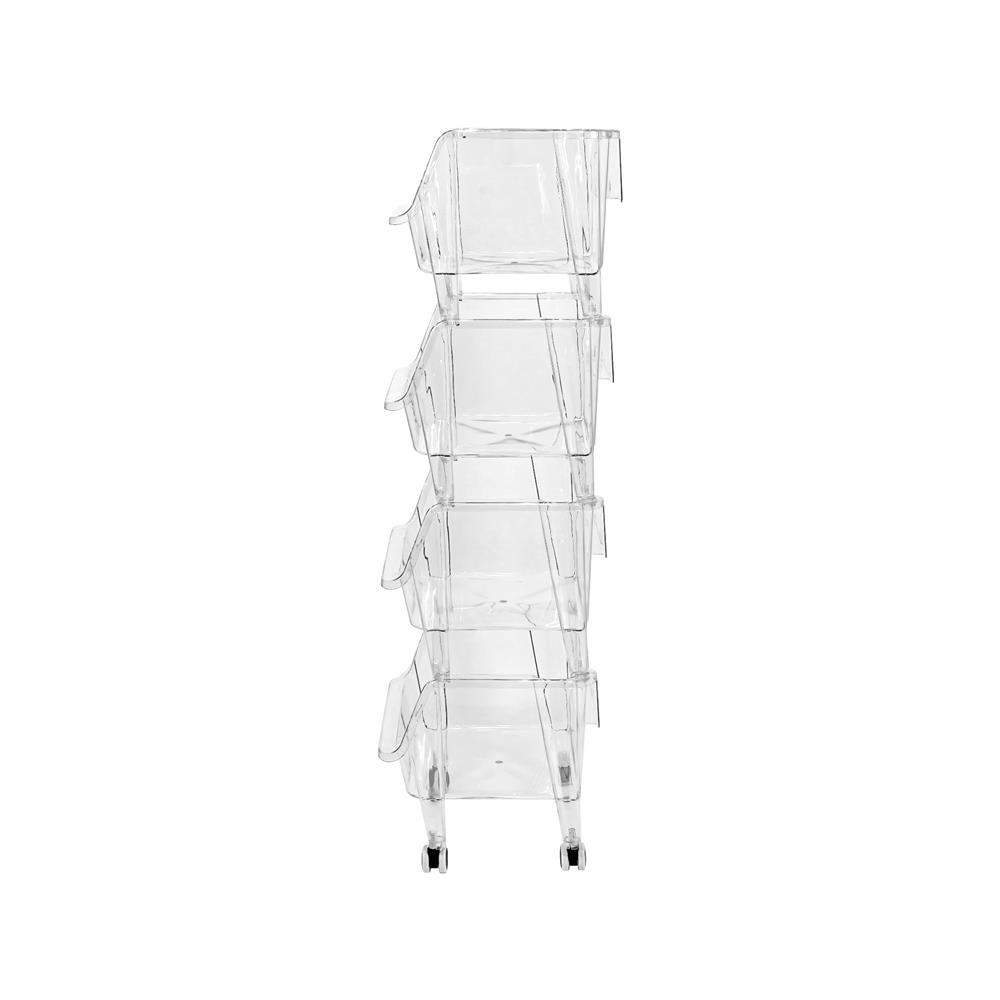 ชั้นวางของ 4 ชั้น STACKO KLARO 42X32.5X103.5 ซม. สีใส