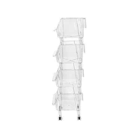 ชั้นวางของ 4 ชั้น STACKO KLARO 42X32.5X103.5 ซม. สีใส_2