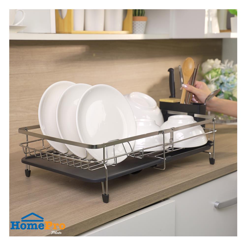 ชั้นคว่ำจานสเตนเลสปรับขนาดได้ KECH METAL