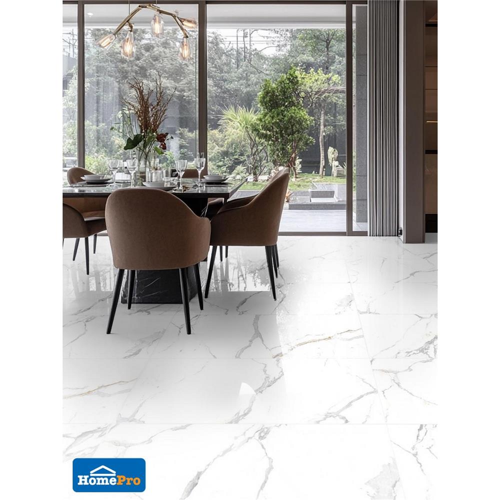 กระเบื้องพื้นพอร์ซเลน 80x160 ซม. DURAGRES นิว แบรี่  ขาว 2.56 ตร.ม.