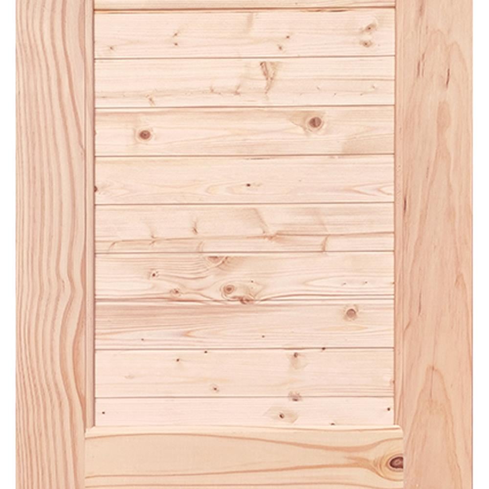 ประตูไม้สนนิวซีแลนด์ ไม่เจาะลูกบิด MODERN DOORS CE-06 100X200 ซม. สีธรรมชาติ