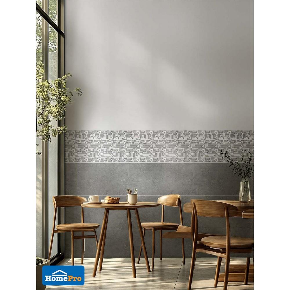 กระเบื้องผนัง 30x60 ซม. TARA โอเรียนน่า กลาง เทา A 1.44 ตร.ม.