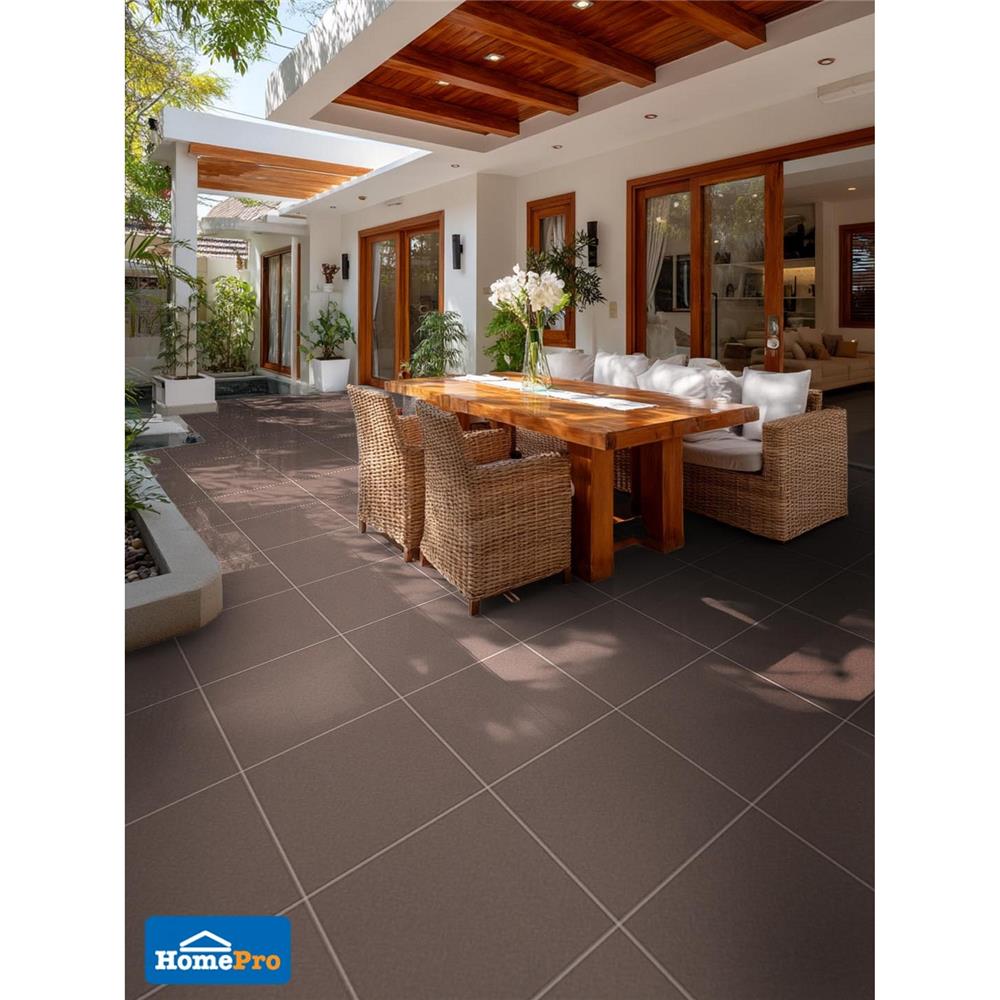 กระเบื้องพื้นพอร์ซเลน 60x60 ซม. TARA คาราเมล บราวน์ A 1.44 ตร.ม.