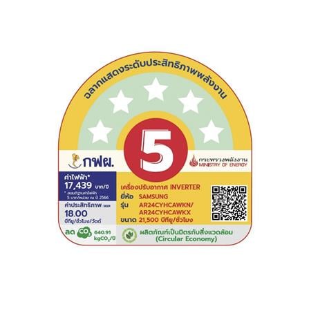แอร์ผนัง SAMSUNG AR24CYHCAWKNST 21500 บีทียู อินเวอร์เตอร์_4