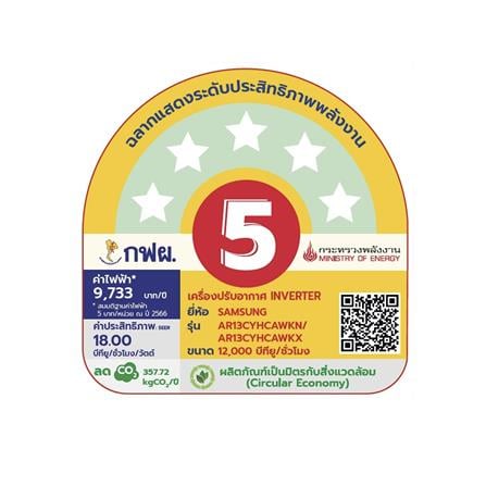 แอร์ผนัง SAMSUNG AR13CYHCAWKNST 12,000 บีทียู อินเวอร์เตอร์_4