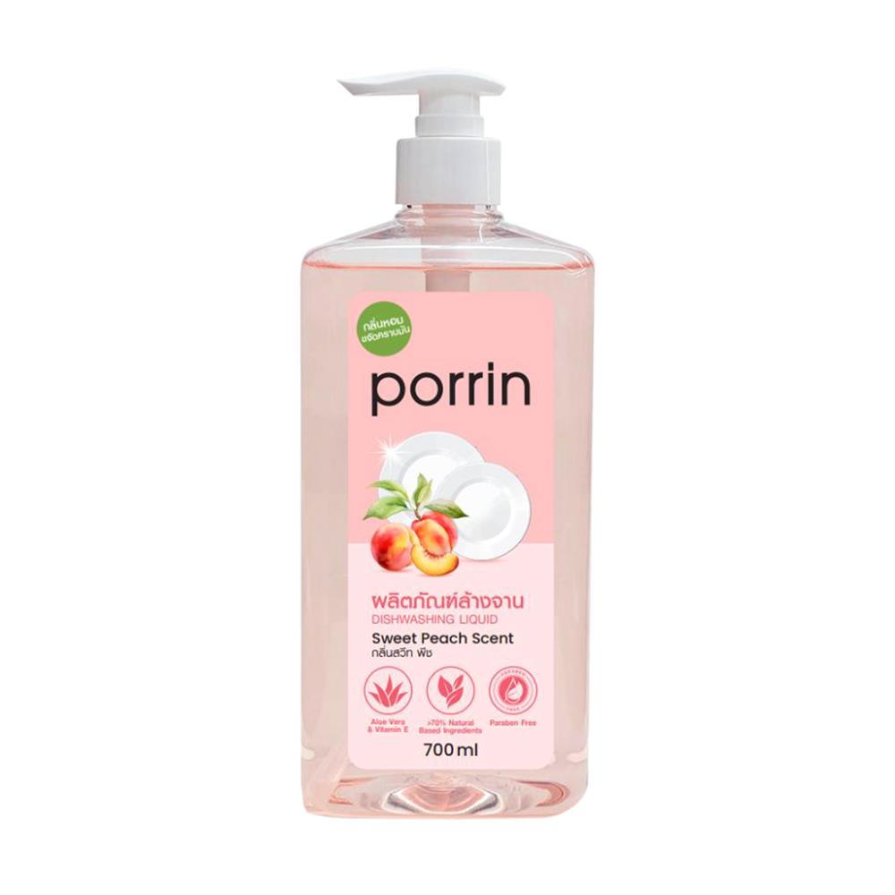 น้ำยาล้างจาน PORRIN 700 มล. SWEET PEACH