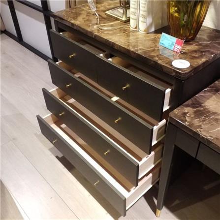 ตู้ลิ้นชัก 5 ลิ้นชัก SB FURNITURE MICHALA 19122207 90 ซม. สีไม้เข้ม_4