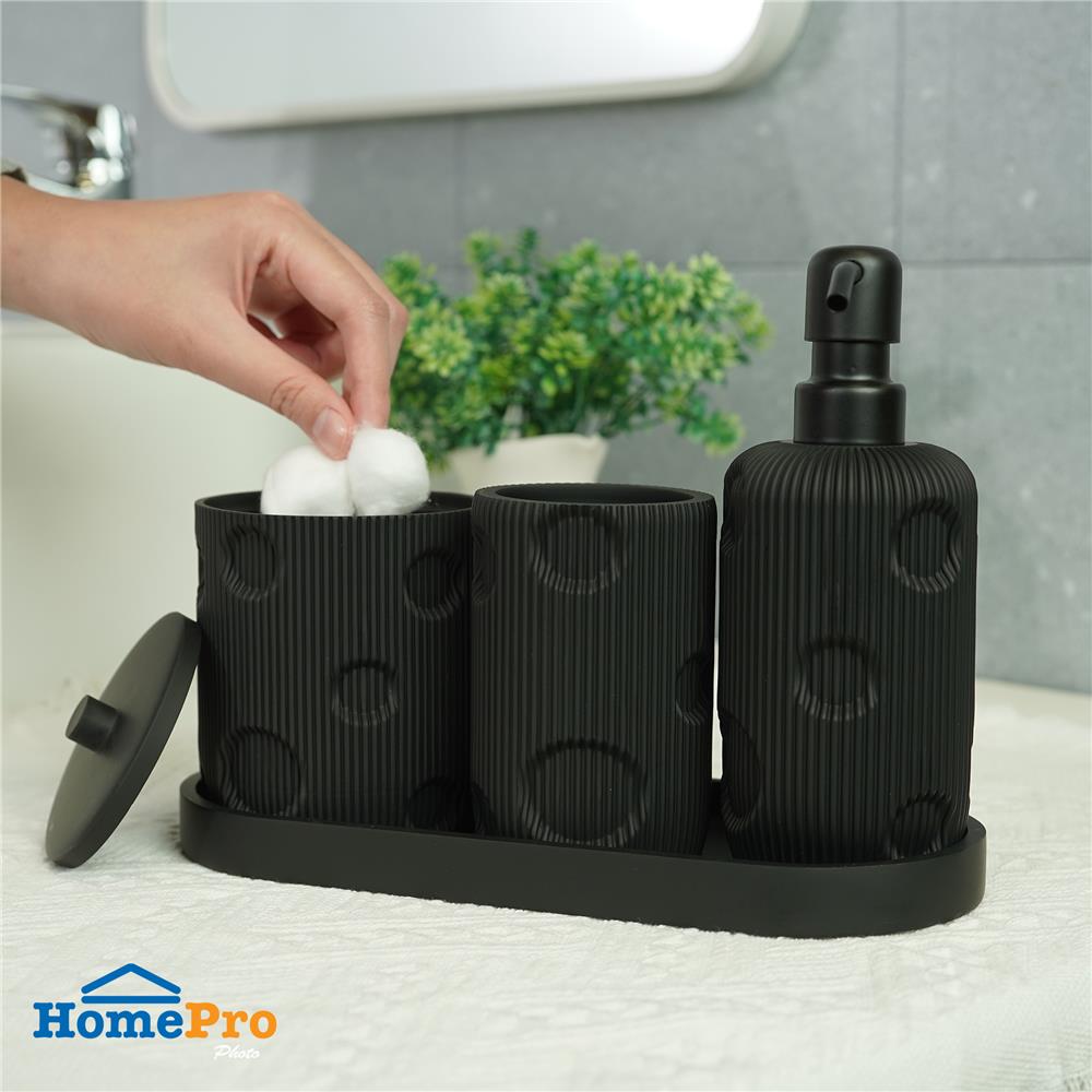 ชุดกระปุกห้องน้ำเรซิ่น MOYA RB24127-4