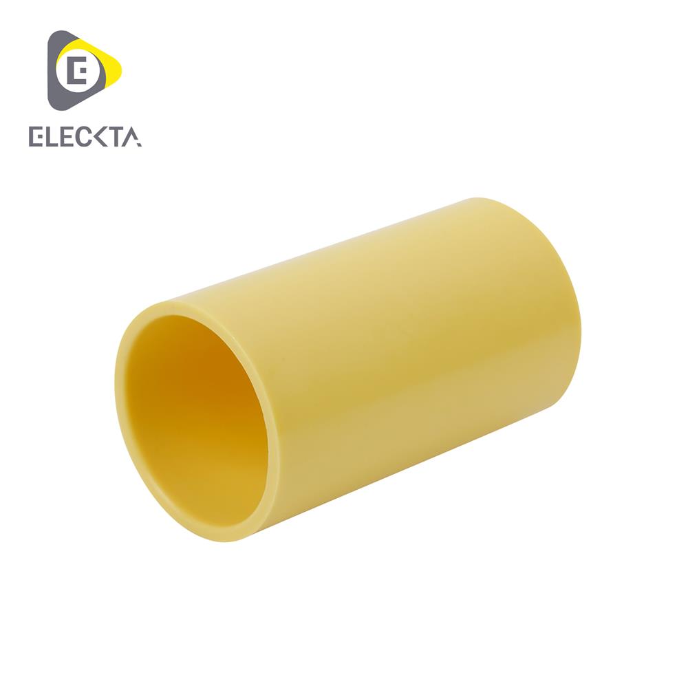 ข้อต่อตรง ELECKTA 3/4 นิ้ว สีเหลือง (แพ็ก 4 ชิ้น)