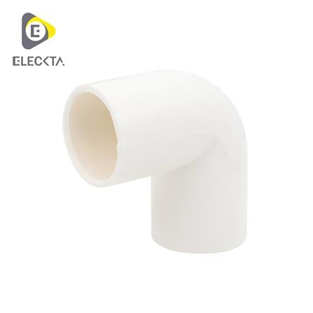 ข้องอ 90 องศา ร้อยสาย ELECKTA 20 มม. สีขาว (แพ็ก 4 ชิ้น)_0