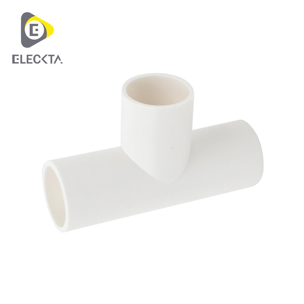 ข้อต่อ 3 ทาง ELECKTA 20 มม. สีขาว (แพ็ก 4 ชิ้น)