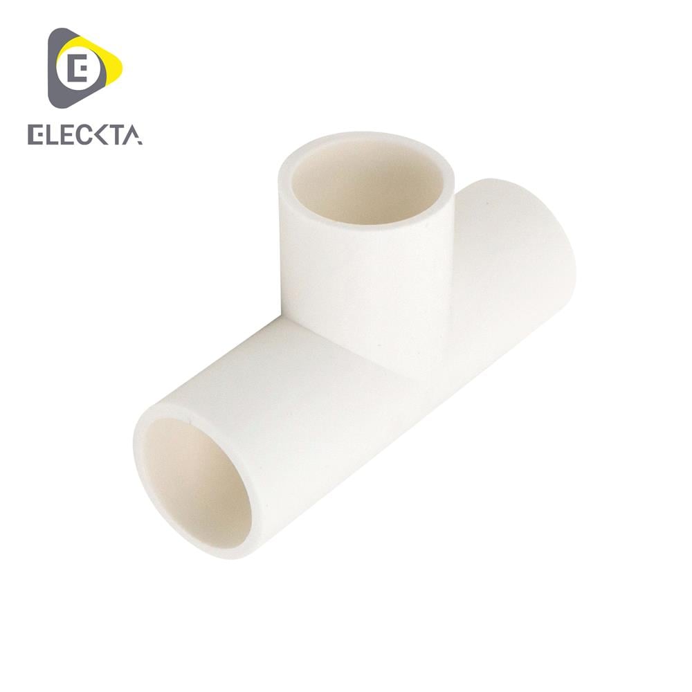 ข้อต่อ 3 ทาง ELECKTA 16 มม. สีขาว (แพ็ก 4 ชิ้น)