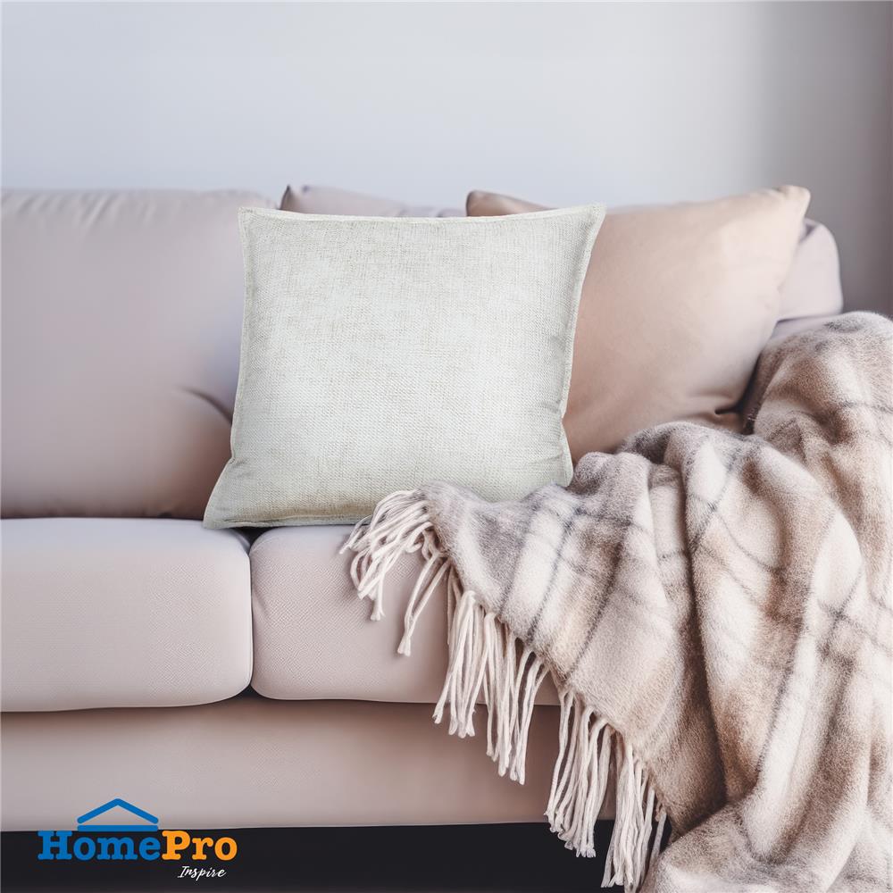 หมอนอิง HOME LIVING STYLE SCATTER 18X18 นิ้ว สีครีม