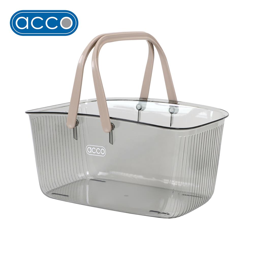ถังหูหิ้ว ACCO KLEAR 30X20X15 ซม. สีเทาใส_1