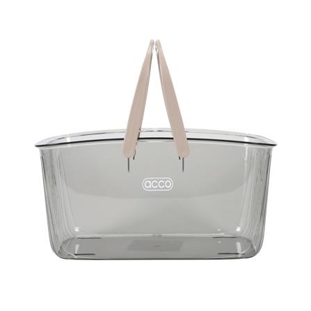 ถังหูหิ้ว ACCO KLEAR 30X20X15 ซม. สีเทาใส_2