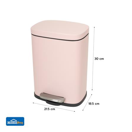 ถังขยะเหยียบเหลี่ยม ACCO TAFIA 5 ลิตร สีชมพู_7