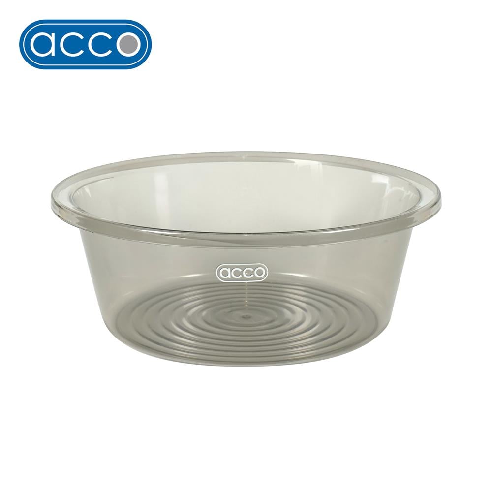 กะละมังกลม ACCO KLEAR 36.5 ซม. สีเทาใส