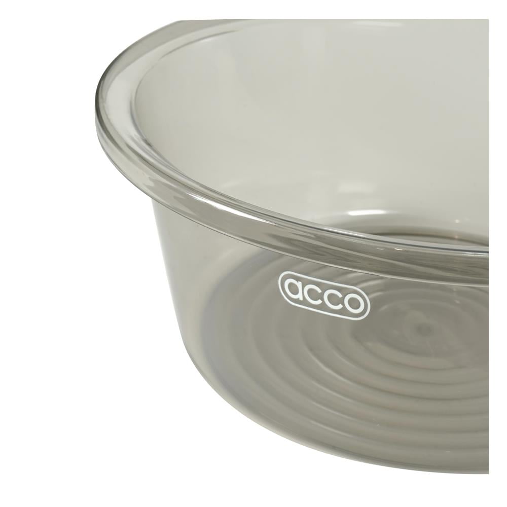 กะละมังกลม ACCO KLEAR 36.5 ซม. สีเทาใส
