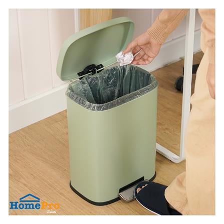 ถังขยะเหยียบเหลี่ยม ACCO TAFIA 12 ลิตร สีเขียว_5