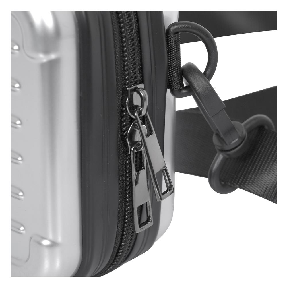 กระเป๋าสะพาย 26 ซม. AVENTRA BOSTON สีเงิน