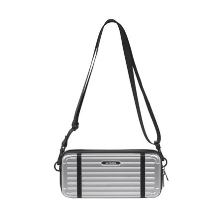 กระเป๋าสะพาย 26 ซม. AVENTRA BOSTON สีเงิน_1