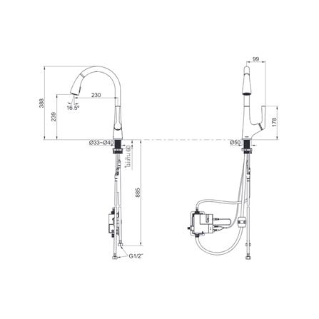 ก๊อกซิงค์ผสมเคาน์เตอร์ KOHLER K-77748T-4-CP_2