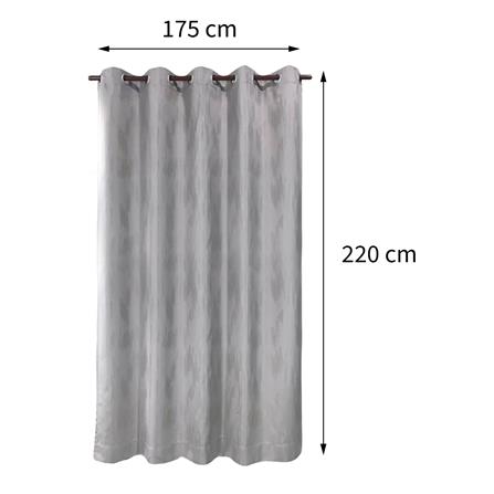 ผ้าม่าน EYELET HOME LIVING STYLE PIERRE UV 175X220 ซม. สีเทา_5