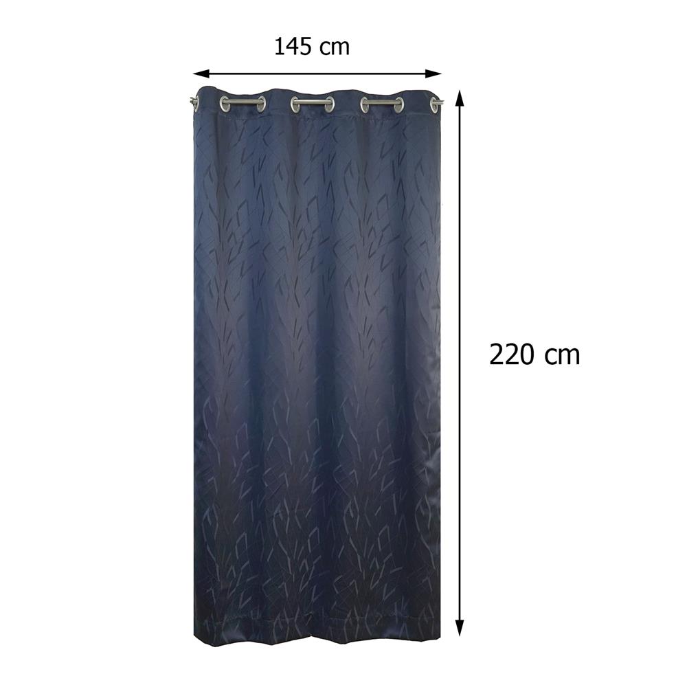 ผ้าม่าน EYELET HOME LIVING STYLE YORK UV 145X220 ซม. สีน้ำเงิน