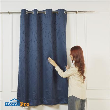 ผ้าม่าน EYELET HOME LIVING STYLE YORK UV 145X220 ซม. สีน้ำเงิน_4