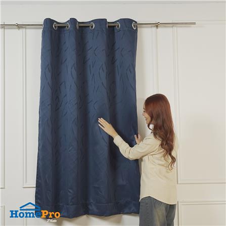 ผ้าม่าน EYELET HOME LIVING STYLE YORK UV 145X160 ซม. สีน้ำเงิน_5