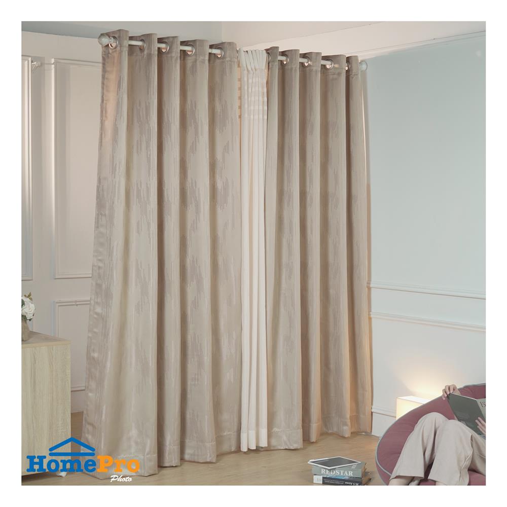ผ้าม่าน EYELET HOME LIVING STYLE PIERRE UV 175X220 ซม. สีครีม