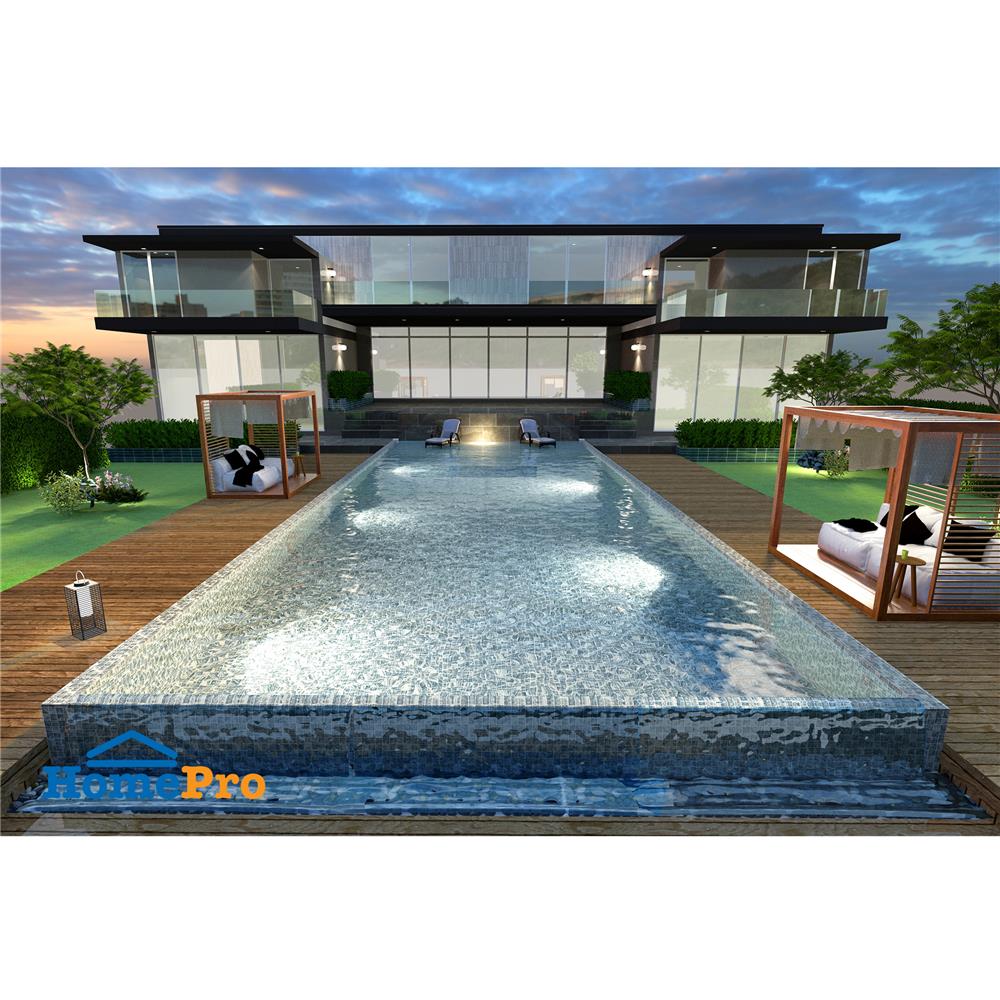 โมเสคพอร์ซเลน 30x30 ซม. TARA OCEAN MIST GREY