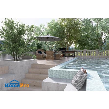 โมเสคพอร์ซเลน 30x30 ซม. TARA OCEAN MIST GREY_8