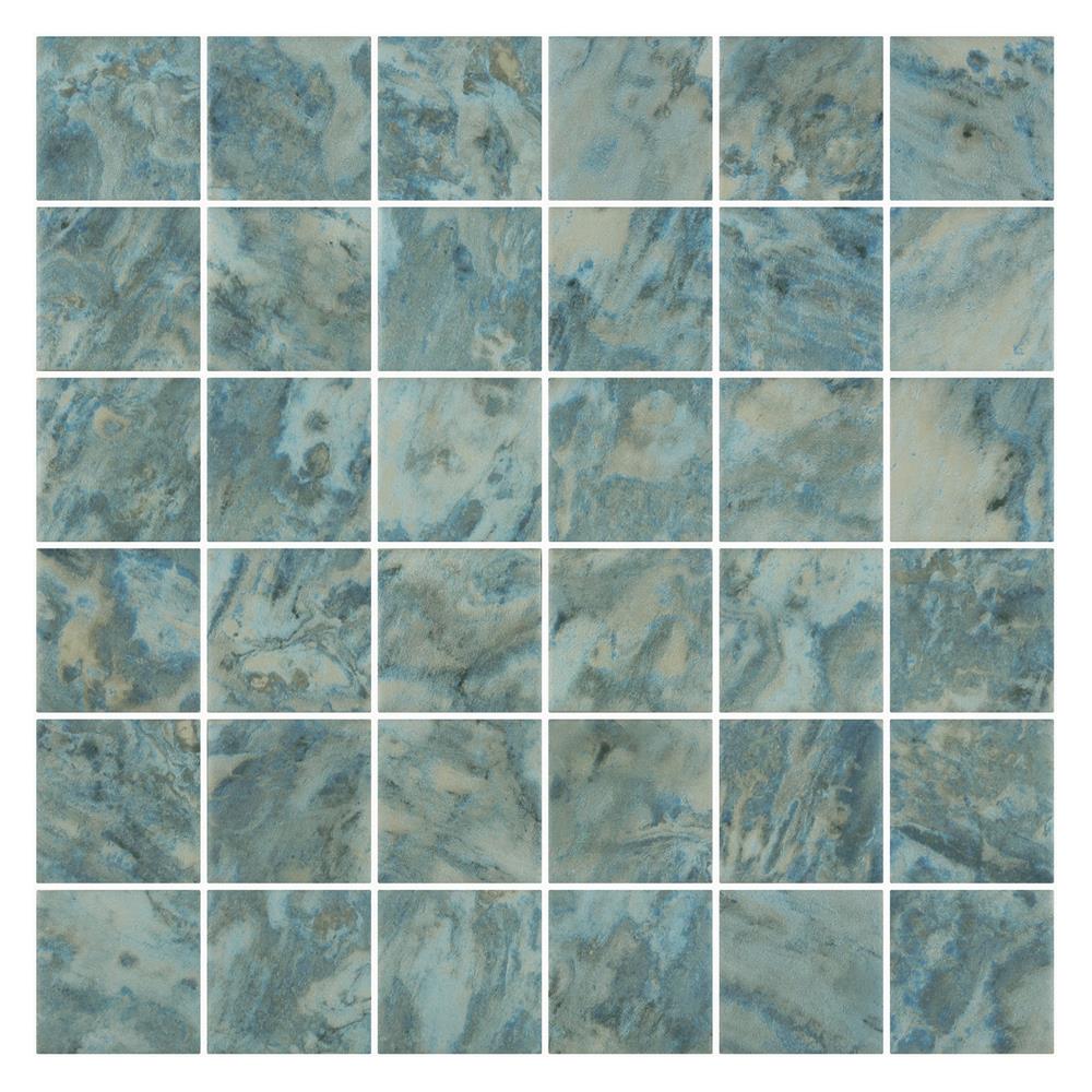 โมเสคพอร์ซเลน 30x30 ซม. TARA OASIS BLUE(48)