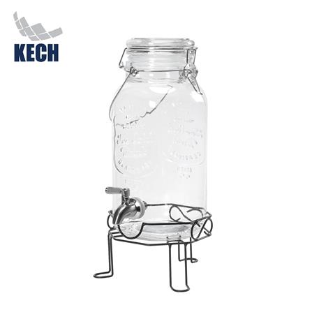 ขวดโหลแก้วมีก๊อกฝาสปริง KECH 3.8 ลิตร_0