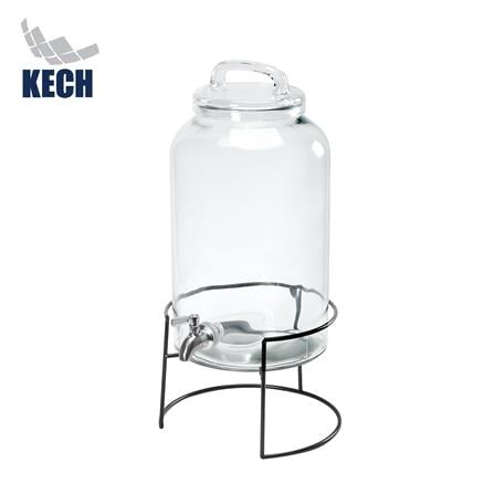 ขวดโหลแก้วมีก๊อกฝาดึง KECH JET IRON RACK 5.5 ลิตร_0