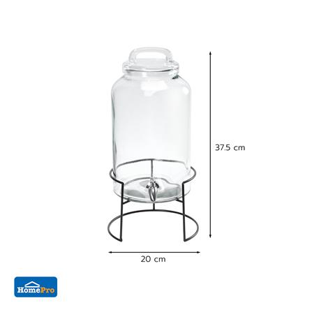 ขวดโหลแก้วมีก๊อกฝาดึง KECH JET IRON RACK 5.5 ลิตร_6