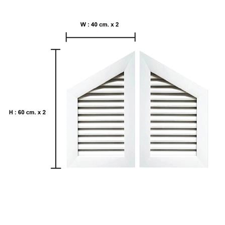 จั่วช่องลม WT IV-01 40x60 ซม. สีขาว_4