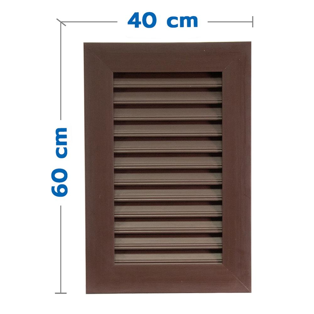 ช่องระบายอากาศแนวตั้ง WT 40x60 ซม. สีโอ๊ค