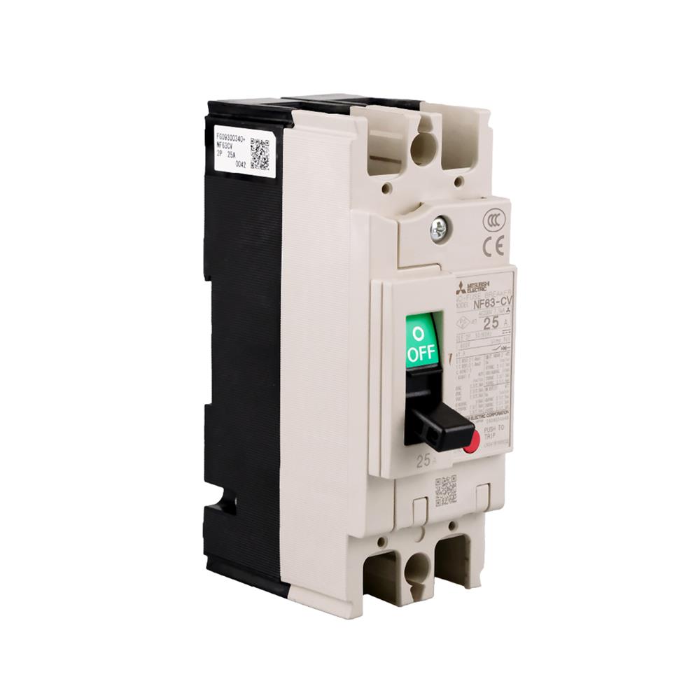 เซอร์กิตเบรกเกอร์ 2 โพล 1 เฟส MITSUBISHI NF63CV 25 แอมป์ 7.5 KA 230 โวลต์