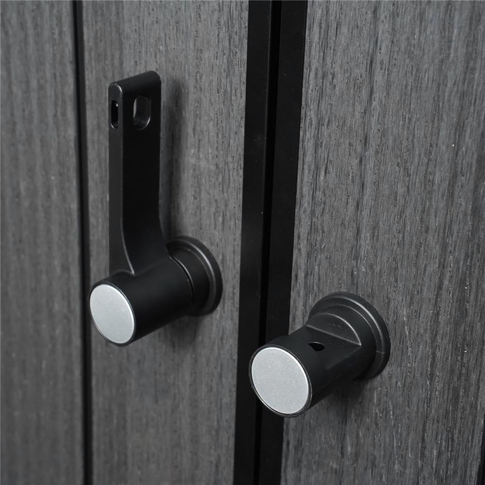 ตู้เก็บของกลางแจ้ง SPRING MA SHU 142X115 ซม. สีเทา/ดำ