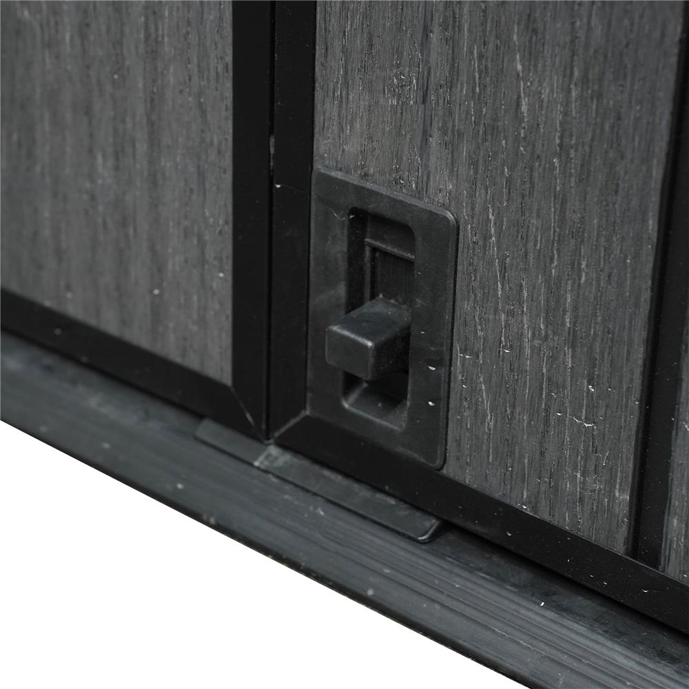 ตู้เก็บของกลางแจ้ง SPRING MA SHU 142X115 ซม. สีเทา/ดำ