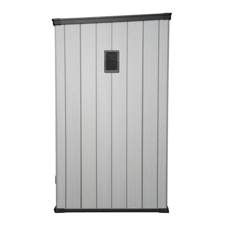 ตู้เก็บของกลางแจ้ง SPRING MA SHU 142X115 ซม. สีเทา/ดำ_9