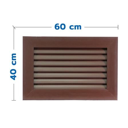 ช่องระบายอากาศแนวนอน WT 60x40 ซม. สีโอ๊ค_0