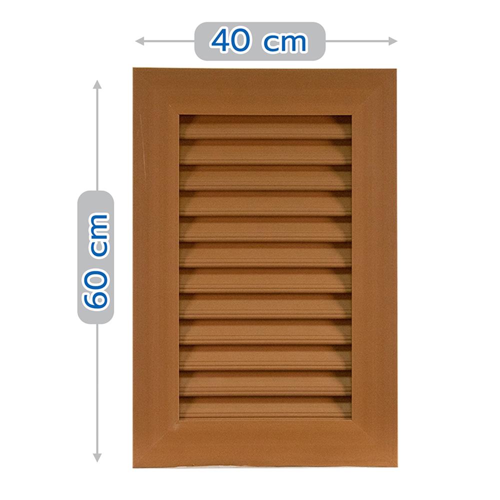ช่องระบายอากาศแนวตั้ง WT 40x60 ซม. สีสัก