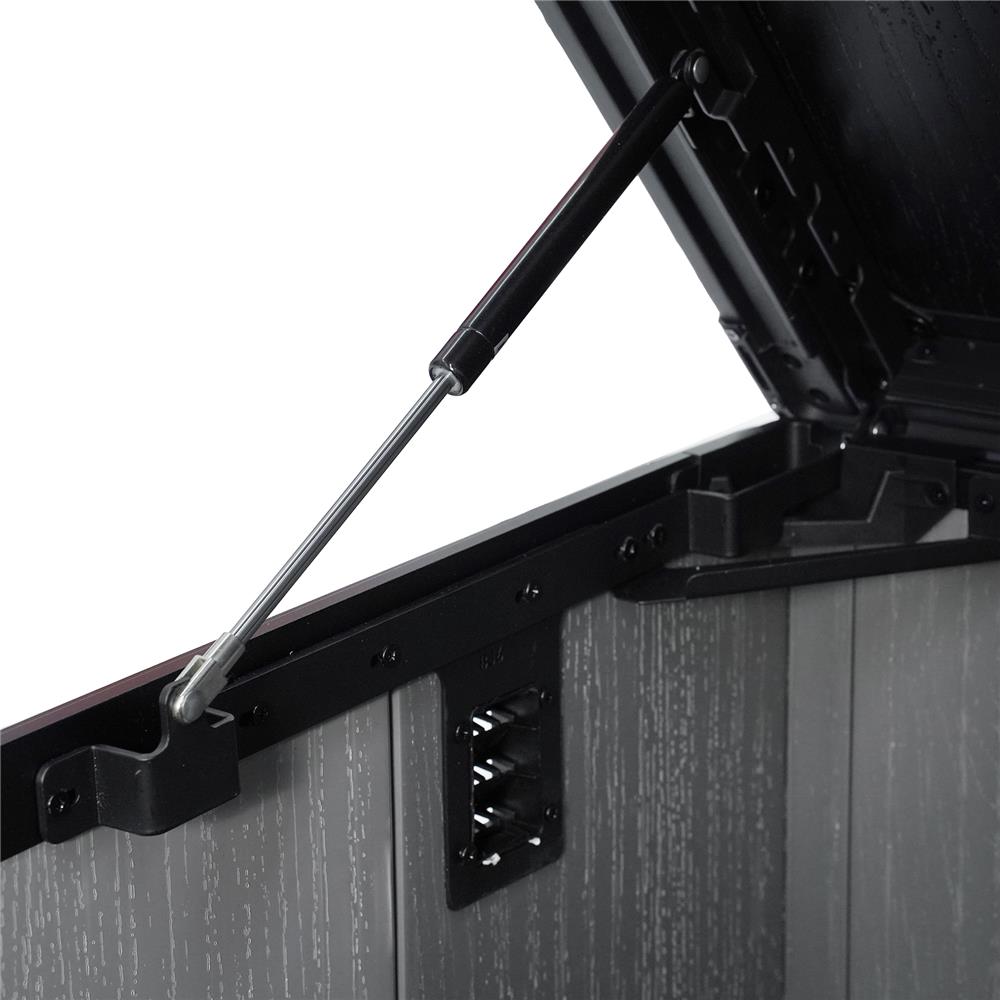 ตู้เก็บของกลางแจ้ง SPRING MA SHU 140X84 ซม. สีเทา/ดำ