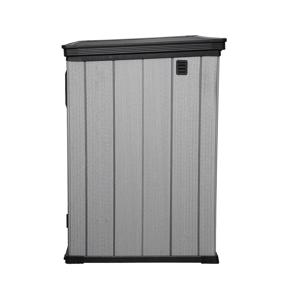 ตู้เก็บของกลางแจ้ง SPRING MA SHU 140X84 ซม. สีเทา/ดำ