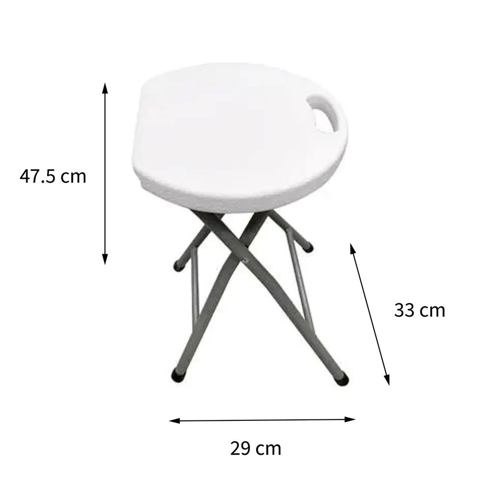 เก้าอี้พับ ME LIVING HDPE สีขาว